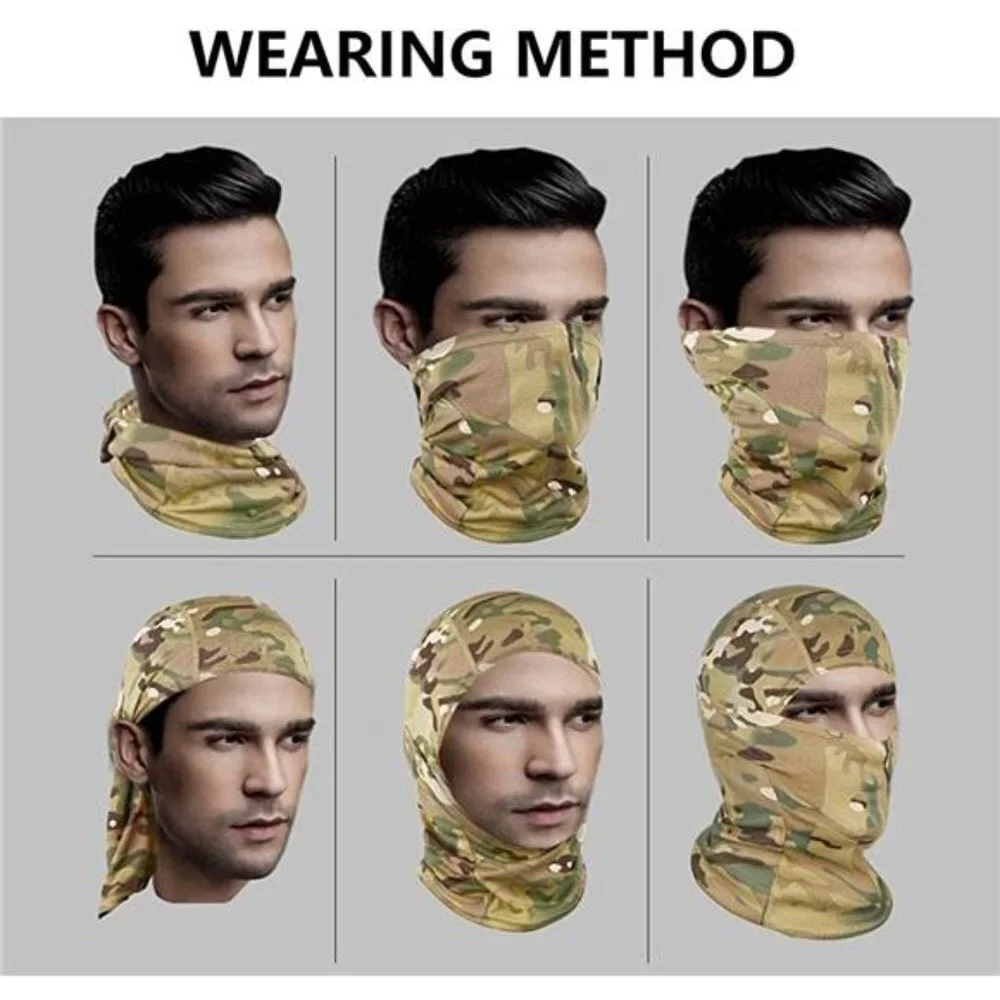 Balaclava Face Mask Windproof Hood Tactical Mask for Ski Cycling Outdoor